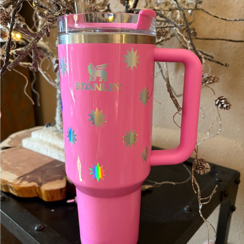 Stanley Pink Mug with Silver Accents